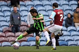 Images Dated 6th April 2012: Vicente's Unyielding Spirit: A Determined Performance at Turf Moor (Burnley vs)