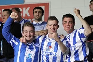 Images Dated 16th April 2011: Walsall Celebrations: Brighton & Hove Albion's Away Victory, Season 2010-11