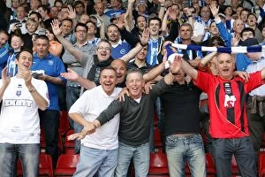 Images Dated 16th April 2011: Walsall's Thrilling Celebrations: Brighton & Hove Albion's Away Victory (2010-11 Season)