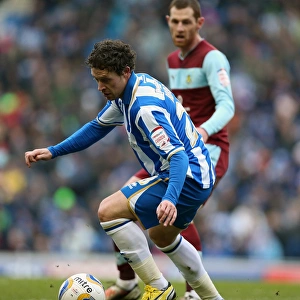 2013 Prints: Wayne Bridge in Action: Brighton & Hove Albion vs