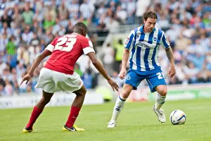 Barnsley - 25-08-2012 Prints: Wayne Bridge in Action: Brighton & Hove Albion vs Barnsley, Amex Stadium (August 25, 2012)