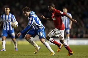2013 Prints: Wayne Bridge in Action: Brighton & Hove Albion vs Charlton Athletic