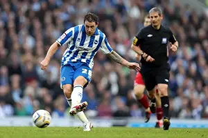 Middlesbrough - 20-10-2012 Prints: Wayne Bridge: In Action for Brighton & Hove Albion vs Middlesbrough, October 20, 2012