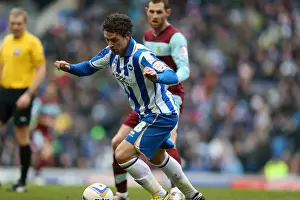 Burnley - 23-02-2013 Prints: Wayne Bridge: In Action Against Burnley, Npower Championship 2013 (February 23)