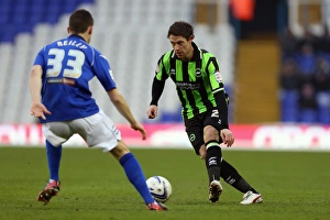 Birmingham City - 19-01-2013 Prints: Wayne Bridge Clashes in Birmingham City vs