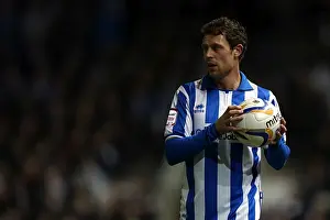 Leeds United - 02-11-2012 Prints: Wayne Bridge Gears Up for Throw-In: Brighton & Hove Albion vs Leeds United