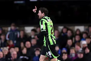 Event:bb 20130101 Prints: Wayne Bridge Scores Third Goal: Brighton & Hove Albion Leads 3-0 Against Ipswich Town (1st January 2013)