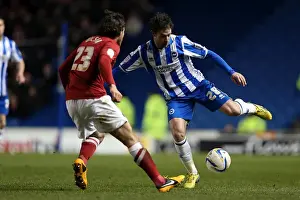 Charlton Athletic - 02-04-2013 Prints: Wayne Bridge's Focus: Brighton & Hove Albion vs Charlton Athletic