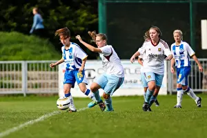 Charlotte Owen Prints: West Ham vs. Brighton & Hove Albion: A Battle in the 2013-14 Women's Football Season