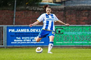 Cally Beaumont Prints: West Ham vs. Brighton & Hove Albion: A Clash in the 2013-14 Women's Football Season