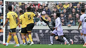 Is Called Into Action Prints: Wolverhampton Wanderers v Brighton and Hove Albion
Premier League
05OCT25