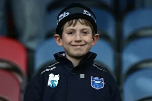 Images Dated 11th December 2010: A young fan at Huddersfield Town, December 2010
