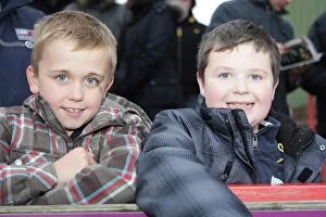Exeter City Collection: Young fans at Exeter City, January 2011