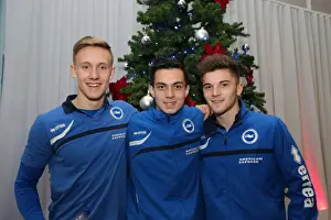 Young Seagulls Xmas Party 2013 Prints: Young Seagulls of Brighton & Hove Albion FC Celebrate Christmas 2013