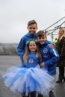 Images Dated 3rd December 2017: Young Seagulls Holiday Celebration at Amex Stadium, December 2017