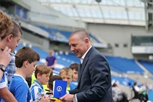 Images Dated 31st July 2015: Young Seagulls Open Training Session: Meet & Greet with Players (31st July 2015) - Autograph Signing